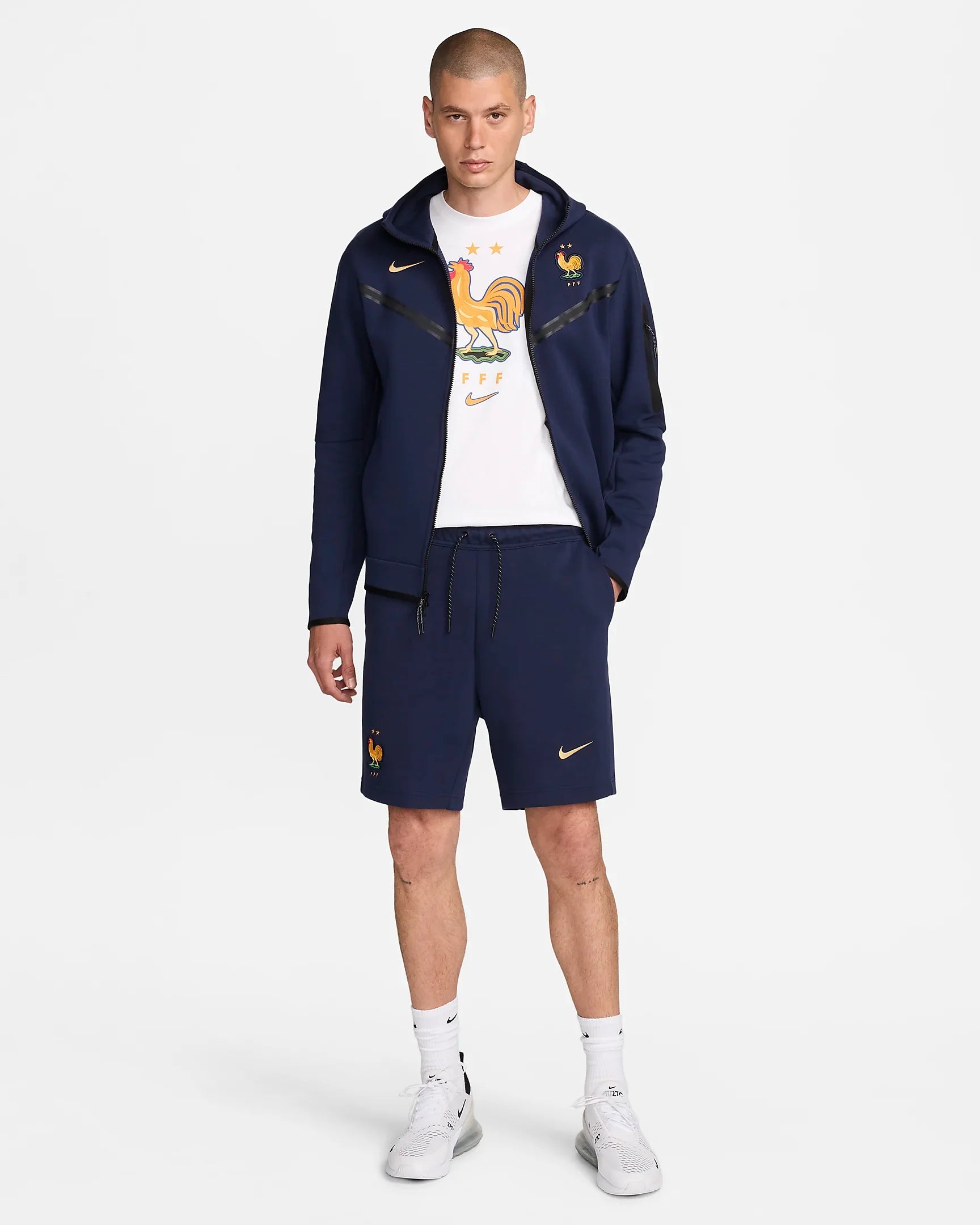 FootKorner TestingShort Equipe de France 2024 Nike Tech Fleece - Marine