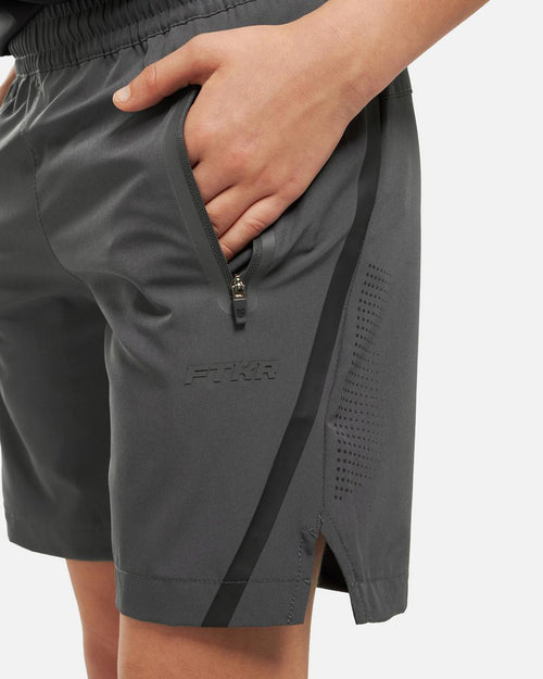Short FK Break Junior - Gris Anthracite /Noir - FootKorner Testing