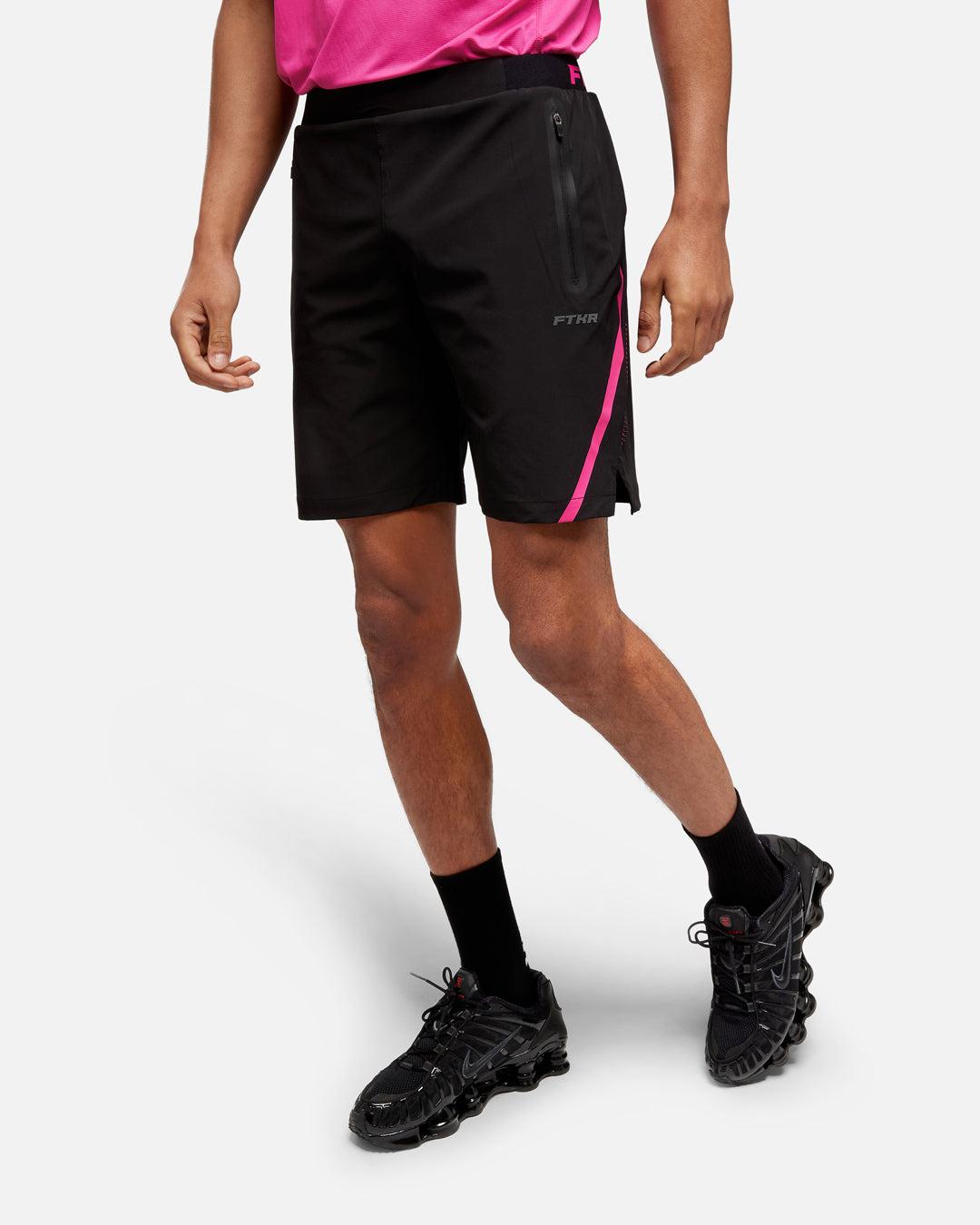 FootKorner TestingShort FK Break - Noir/Rose