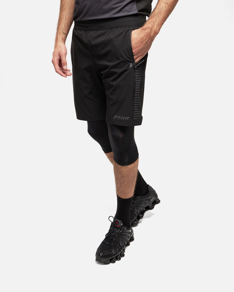FootKorner TestingShort FK Rider 2 en 1 - Noir