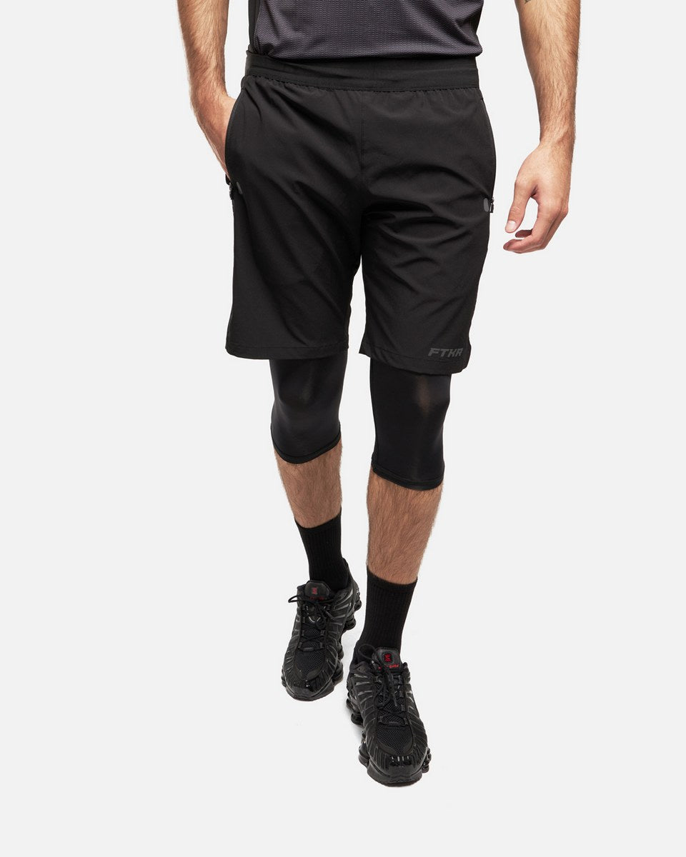FootKorner TestingShort FK Rider 2 en 1 - Noir