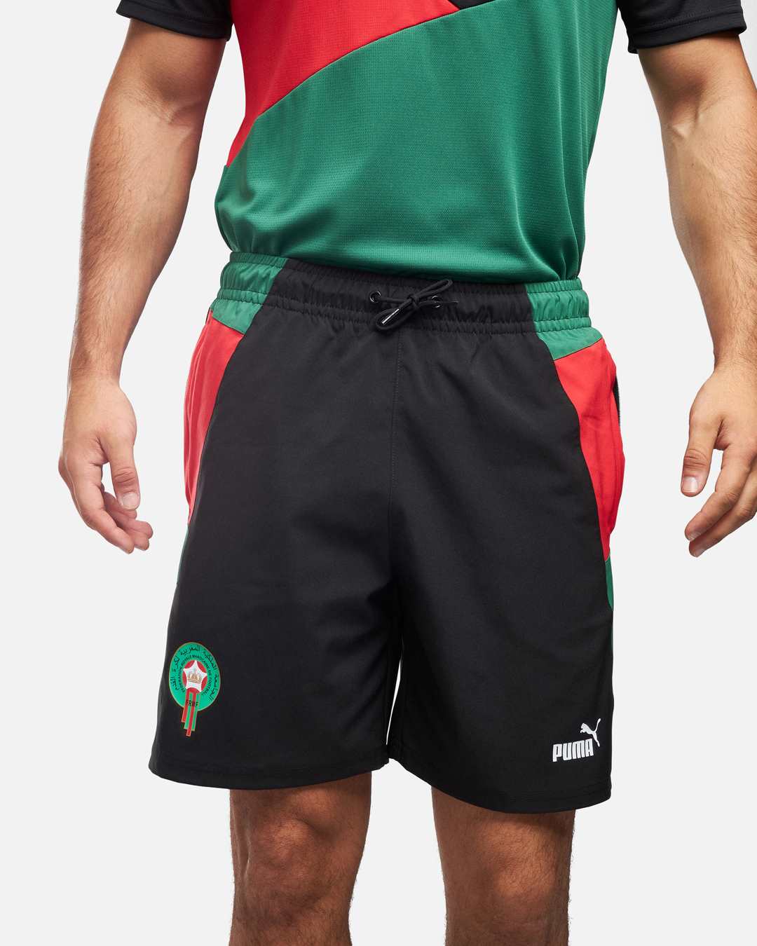 FootKorner TestingShort Maroc 2024 - Noir/Vert/Rouge