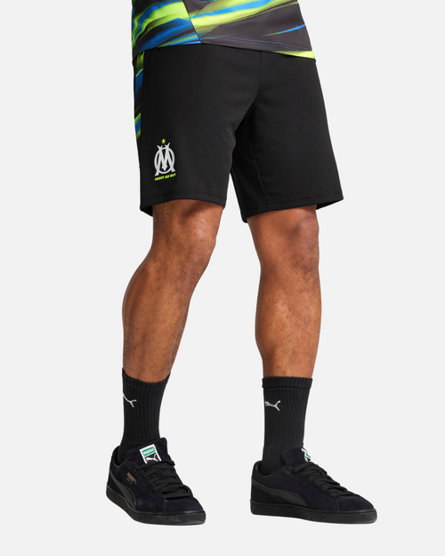 Short OM Faster 2024/2025 - Noir/Jaune/Bleu - FootKorner Testing