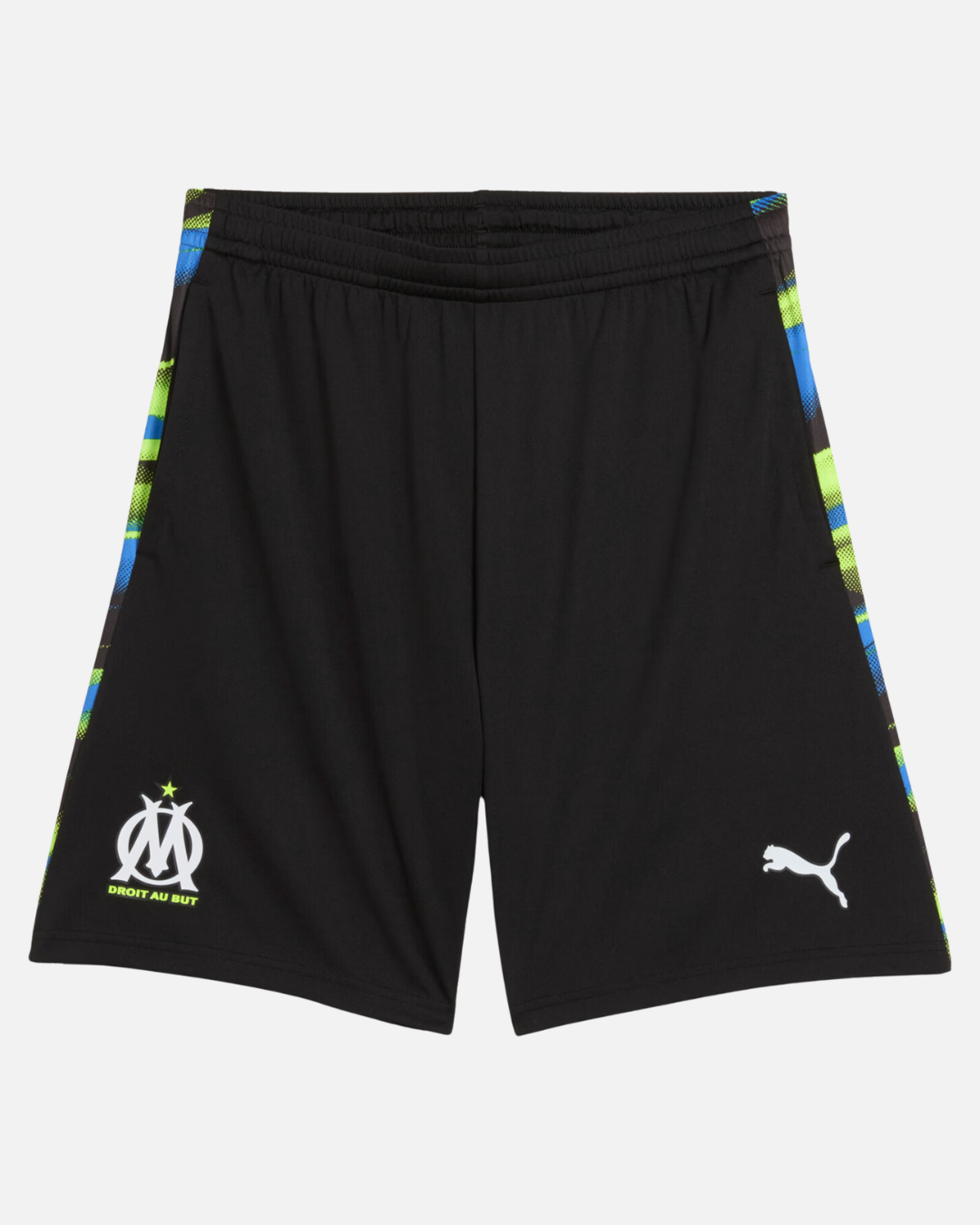 FootKorner TestingShort OM Faster 2024/2025 - Noir/Jaune/Bleu