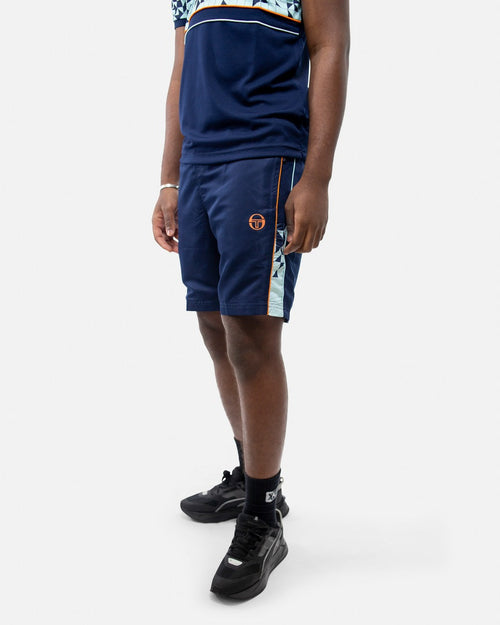 Short Sergio Tacchini Dispersa - Bleu/Orange - FootKorner Testing