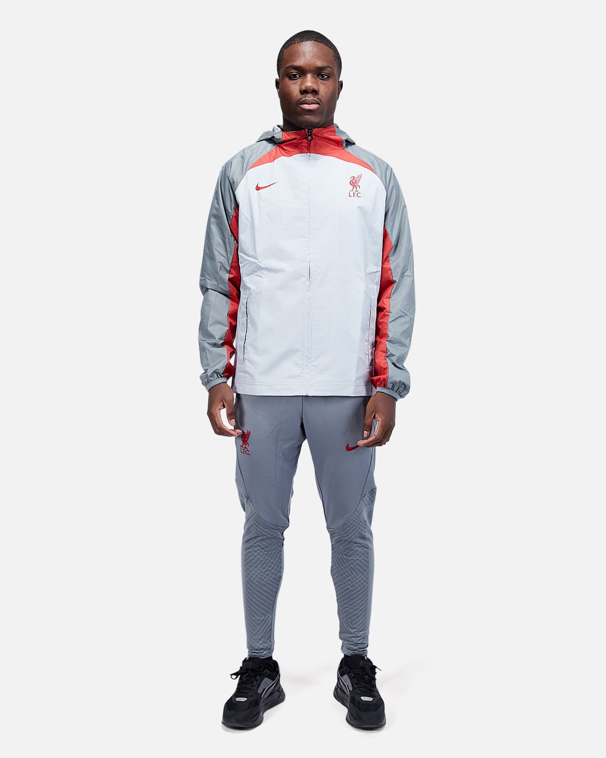 FootKorner TestingVeste Coupe-Vent Liverpool AWF 2022/2023 - Gris/Rouge