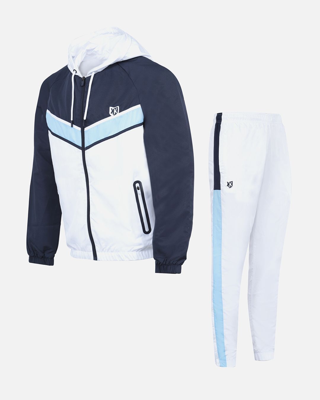 FootKorner TestingSurvêtement FK Diamond III - Blanc/Bleu