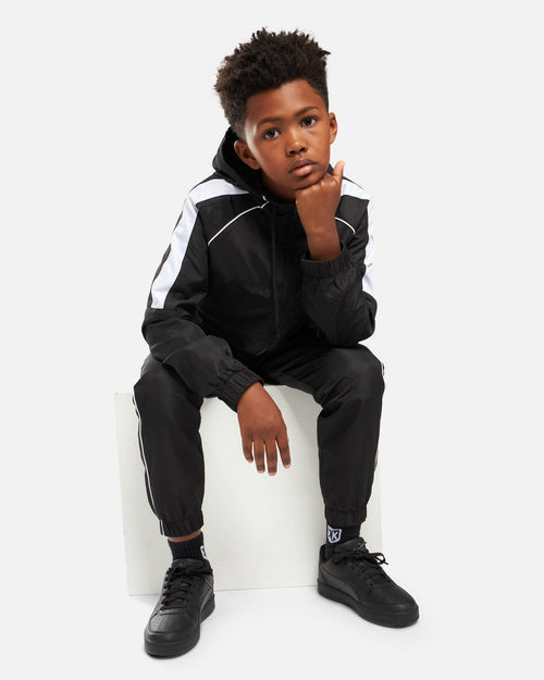 Survêtement FK Diamond XIII Junior - Noir/ Blanc - FootKorner Testing