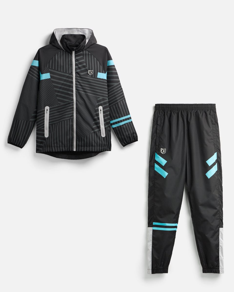 FootKorner TestingSurvêtement FK Pearl - Noir/Blanc/Bleu