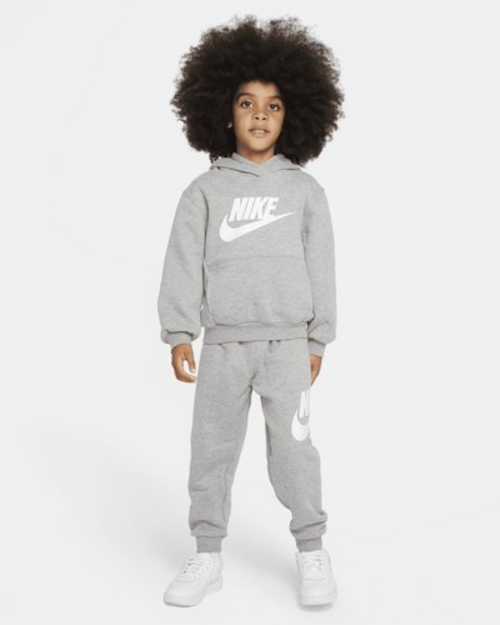 Survêtement Nike Club Fleece Enfant - Gris/Blanc - FootKorner Testing