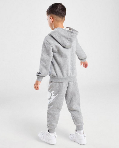 Survêtement Nike Club Fleece Enfant - Gris/Blanc - FootKorner Testing