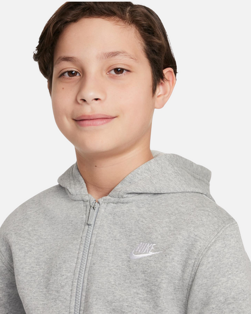 Survêtement Nike Club Fleece Junior - Gris - FootKorner Testing