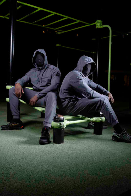 Survêtement Scampia Gara Cagoule intégrée - Bleu - FootKorner Testing