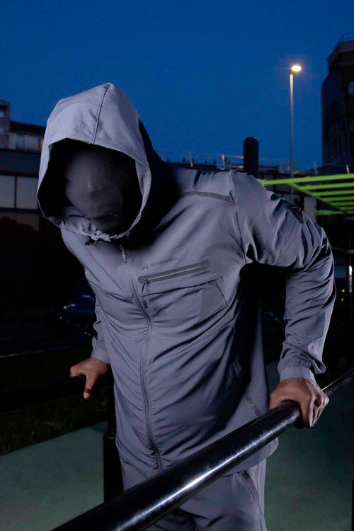 Survêtement Scampia Gara Cagoule intégrée - Bleu - FootKorner Testing