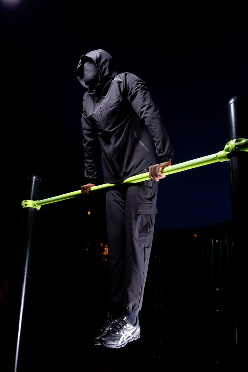 Survêtement Scampia Gara Cagoule intégrée - Noir - FootKorner Testing