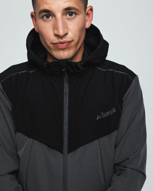 Survêtement Scampia Scalare - Gris/Noir - FootKorner Testing