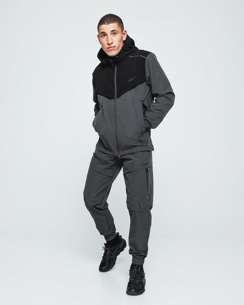 Survêtement Scampia Scalare - Gris/Noir - FootKorner Testing