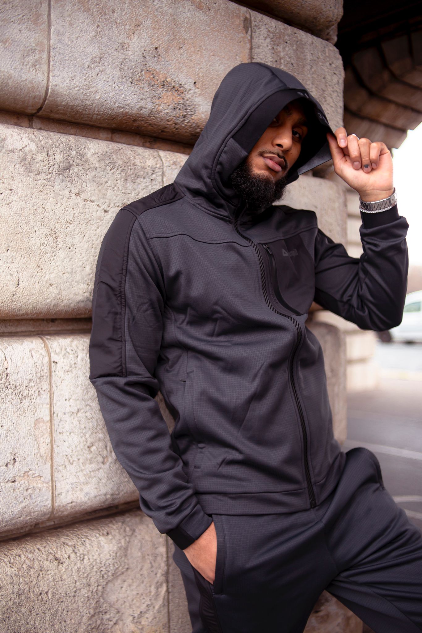 FootKorner TestingSurvêtement Scampia Scuro - Gris/Noir