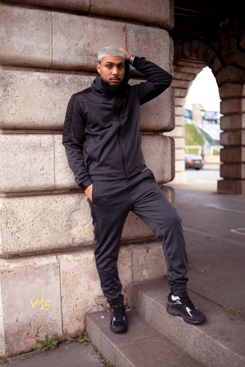 Survêtement Scampia Scuro - Gris/Noir - FootKorner Testing