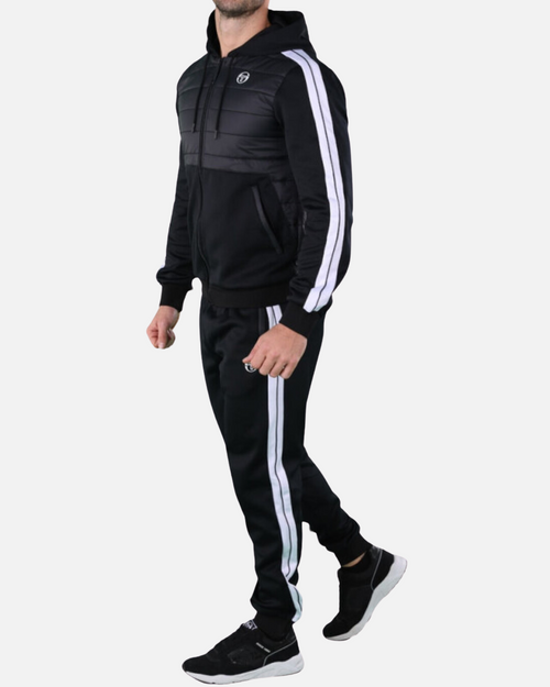Survêtement Sergio Tacchini Innesto - Noir/Blanc - FootKorner Testing
