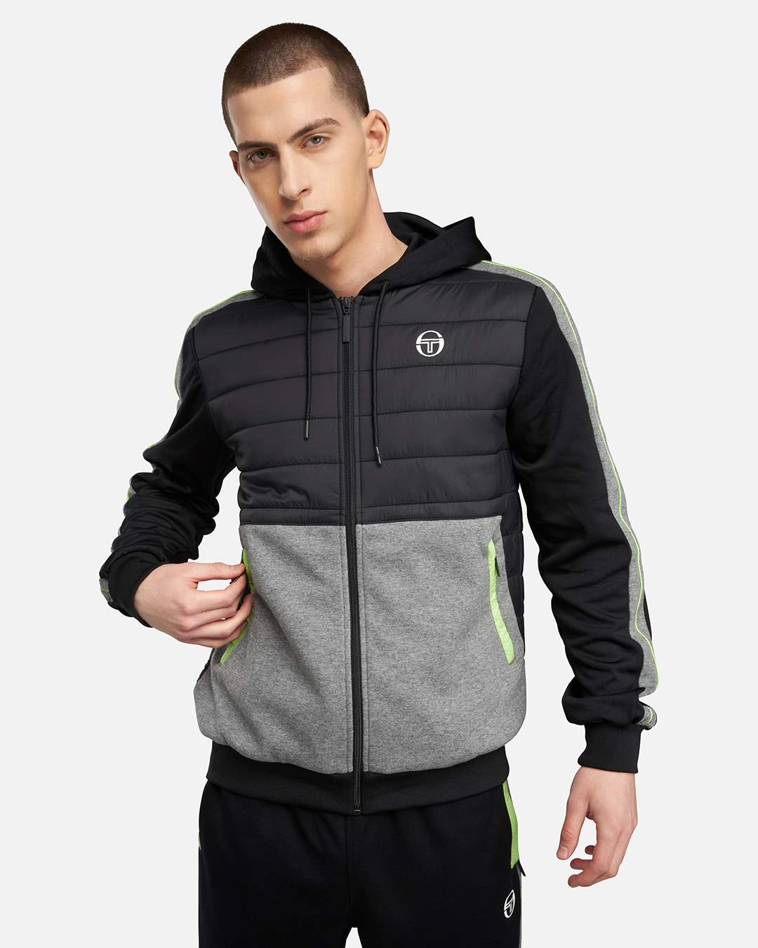 FootKorner TestingSurvêtement Sergio Tacchini Innesto - Noir/Vert