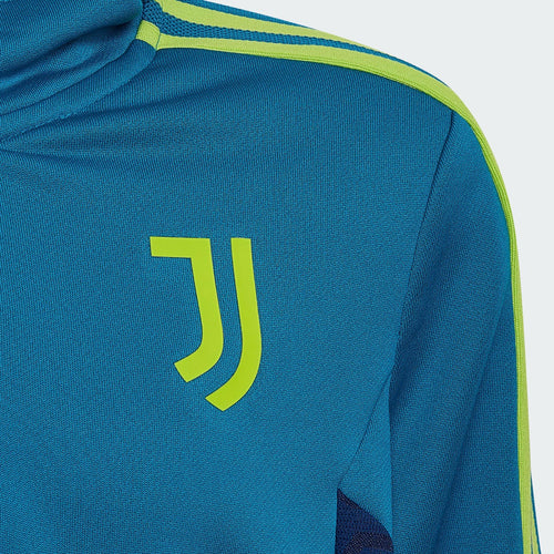 Sweat à Capuche Juventus junior 2022/2023 - Bleu/Vert - FootKorner Testing