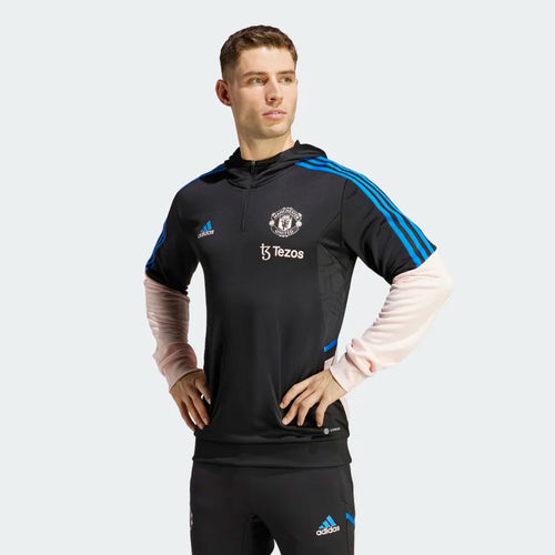 Sweat à capuche Manchester United Condivo 2022/2023 - Noir/Bleu/Beige - FootKorner Testing