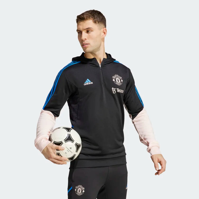 FootKorner TestingSweat à capuche Manchester United Condivo 2022/2023 - Noir/Bleu/Beige