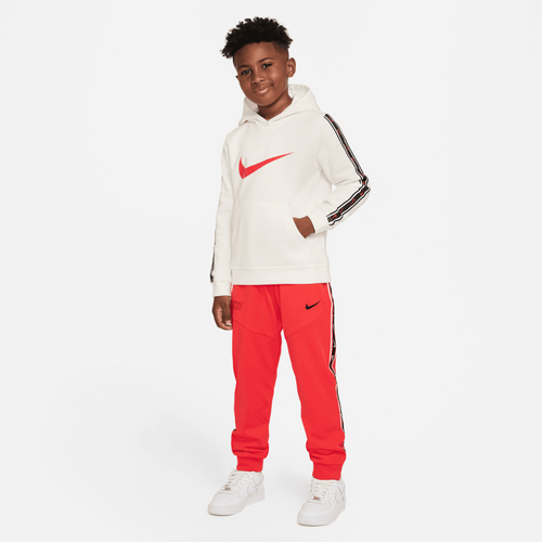 Sweat à Capuche Nike Repeat Junior - Beige/Noir/Rouge - FootKorner Testing