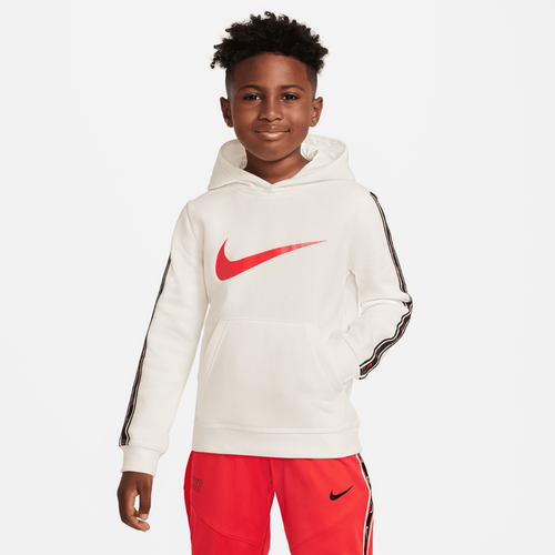 Sweat à Capuche Nike Repeat Junior - Beige/Noir/Rouge - FootKorner Testing