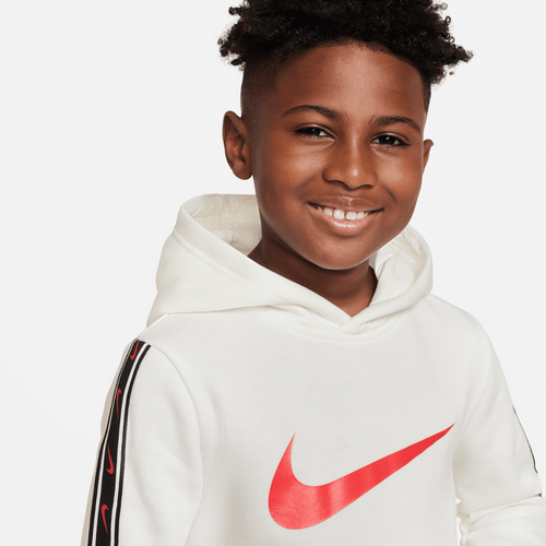 Sweat à Capuche Nike Repeat Junior - Beige/Noir/Rouge - FootKorner Testing