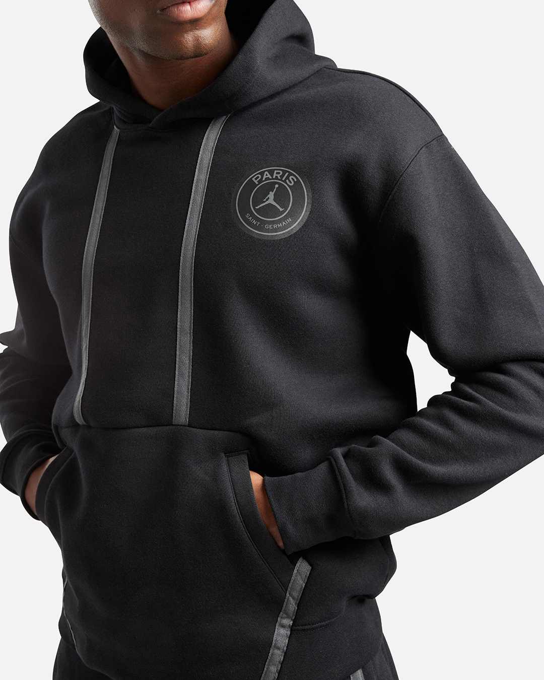 FootKorner TestingSweat à capuche PSG Fleece  - Noir/Gris/Orange