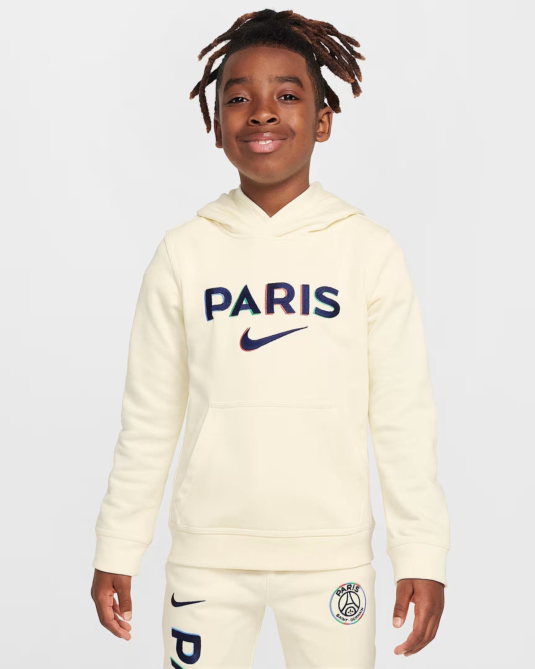 FootKorner TestingSweat à capuche PSG Junior 2024/2025 -  Beige/Bleu