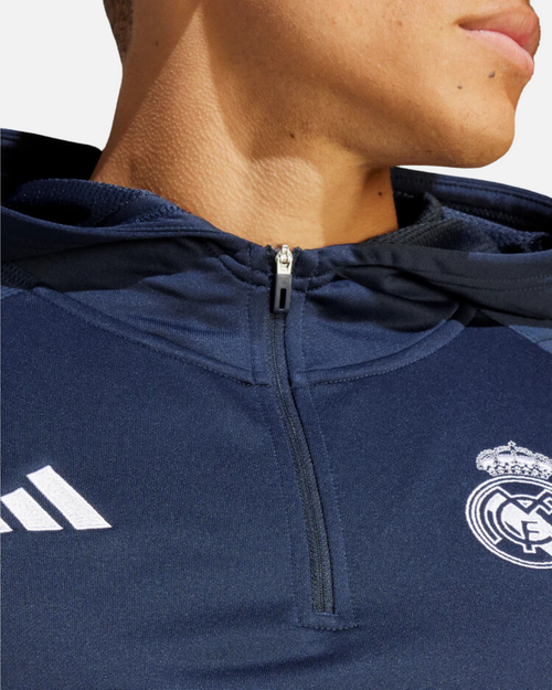 Sweat à capuche Real Madrid 2023/2024 - Bleu/Blanc - FootKorner Testing