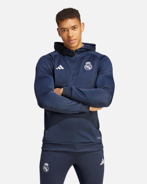 Sweat à capuche Real Madrid 2023/2024 - Bleu/Blanc - FootKorner Testing