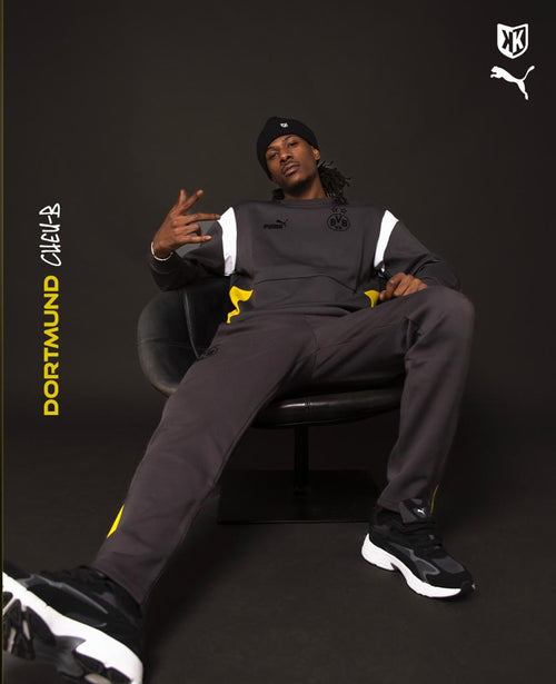 Sweat Dortmund Archive 2022/2023 - Gris/Blanc/Jaune - FootKorner Testing