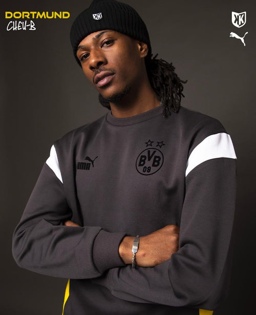 Sweat Dortmund Archive 2022/2023 - Gris/Blanc/Jaune - FootKorner Testing