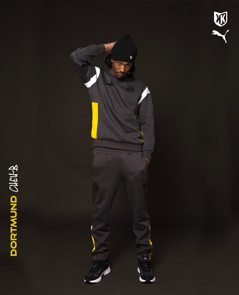 FootKorner TestingSweat Dortmund Archive 2022/2023 - Gris/Blanc/Jaune