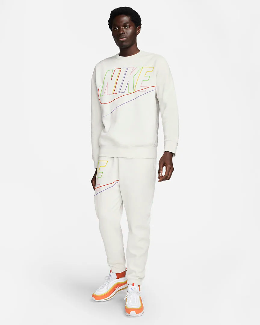 FootKorner TestingSweat Nike Club Fleece + - Blanc/Vert/Jaune