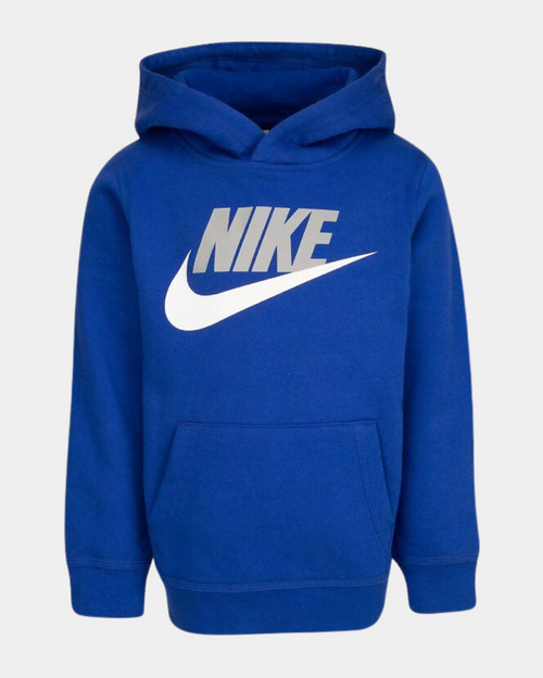 Sweat Nike Club Fleece Enfant - Bleu/Blanc/Gris - FootKorner Testing