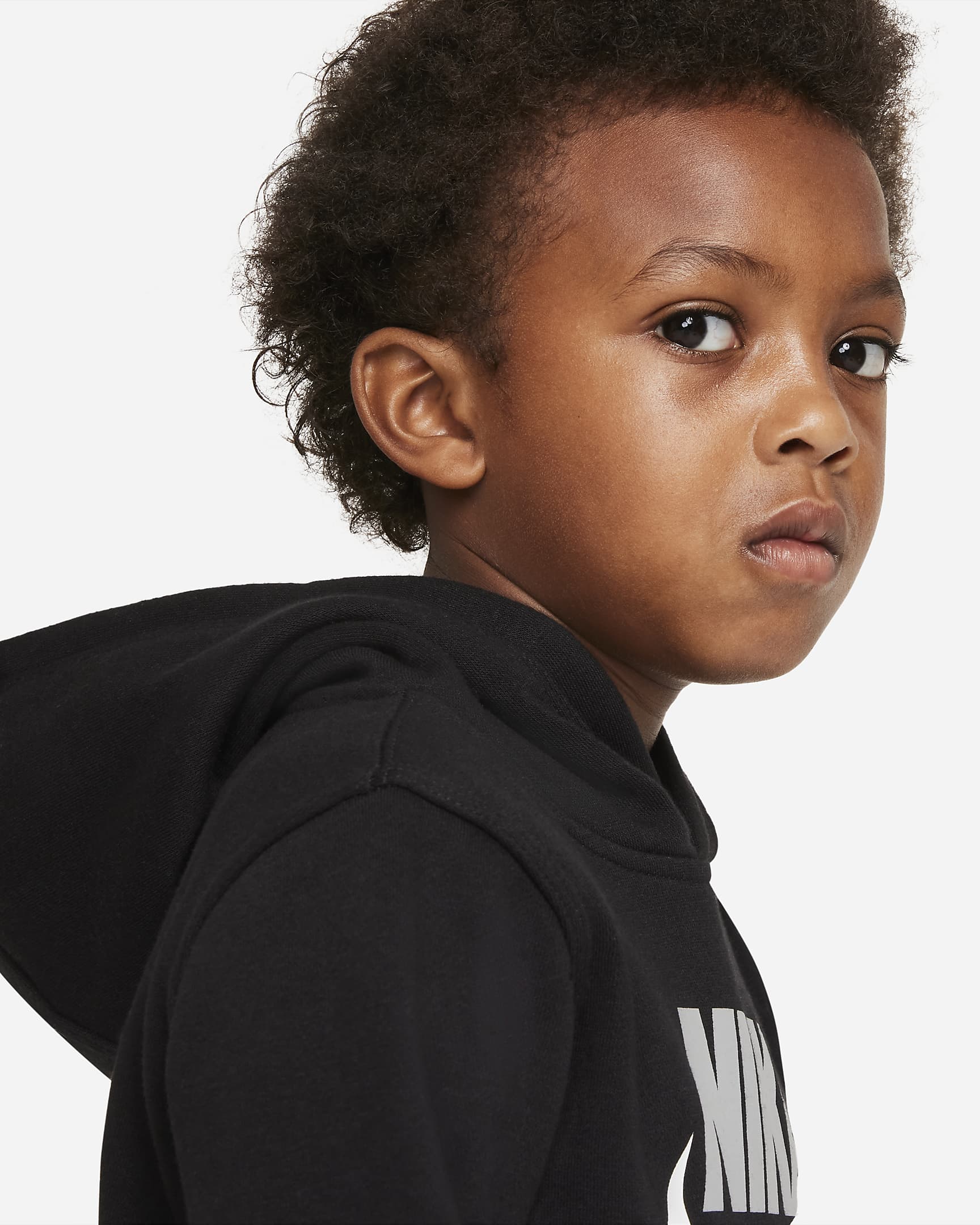 FootKorner TestingSweat Nike Club Fleece Enfant - Noir/Blanc/Gris