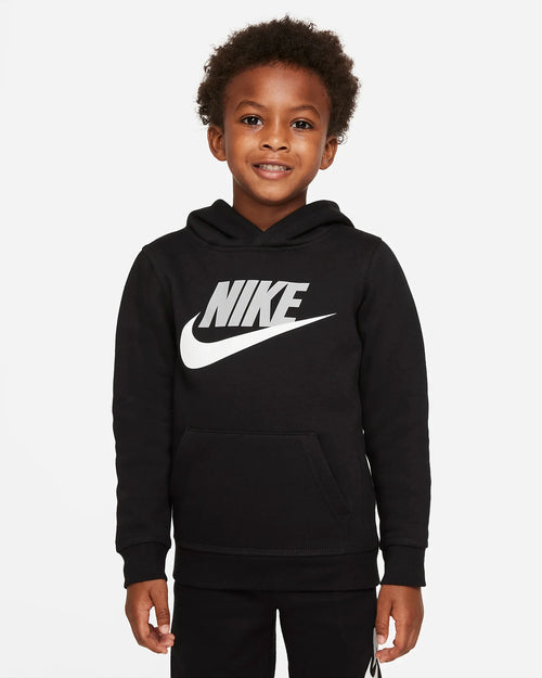 Sweat Nike Club Fleece Enfant - Noir/Blanc/Gris - FootKorner Testing
