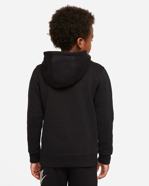 Sweat Nike Club Fleece Enfant - Noir/Blanc/Gris - FootKorner Testing