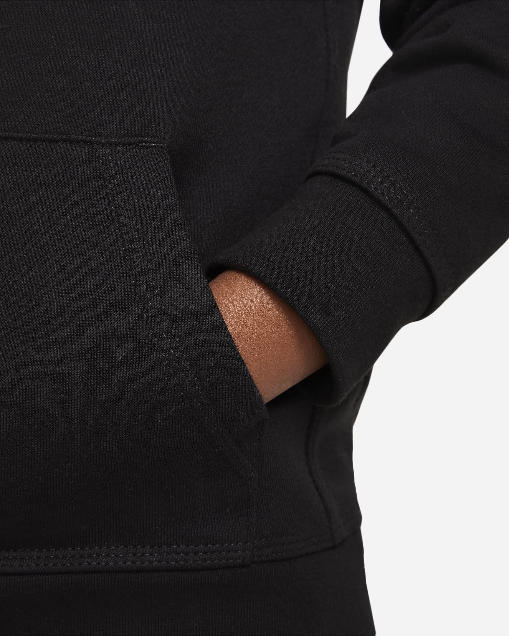 FootKorner TestingSweat Nike Club Fleece Enfant - Noir/Blanc/Gris