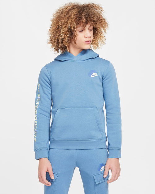 Sweat Nike Fleece Junior - Bleu - FootKorner Testing