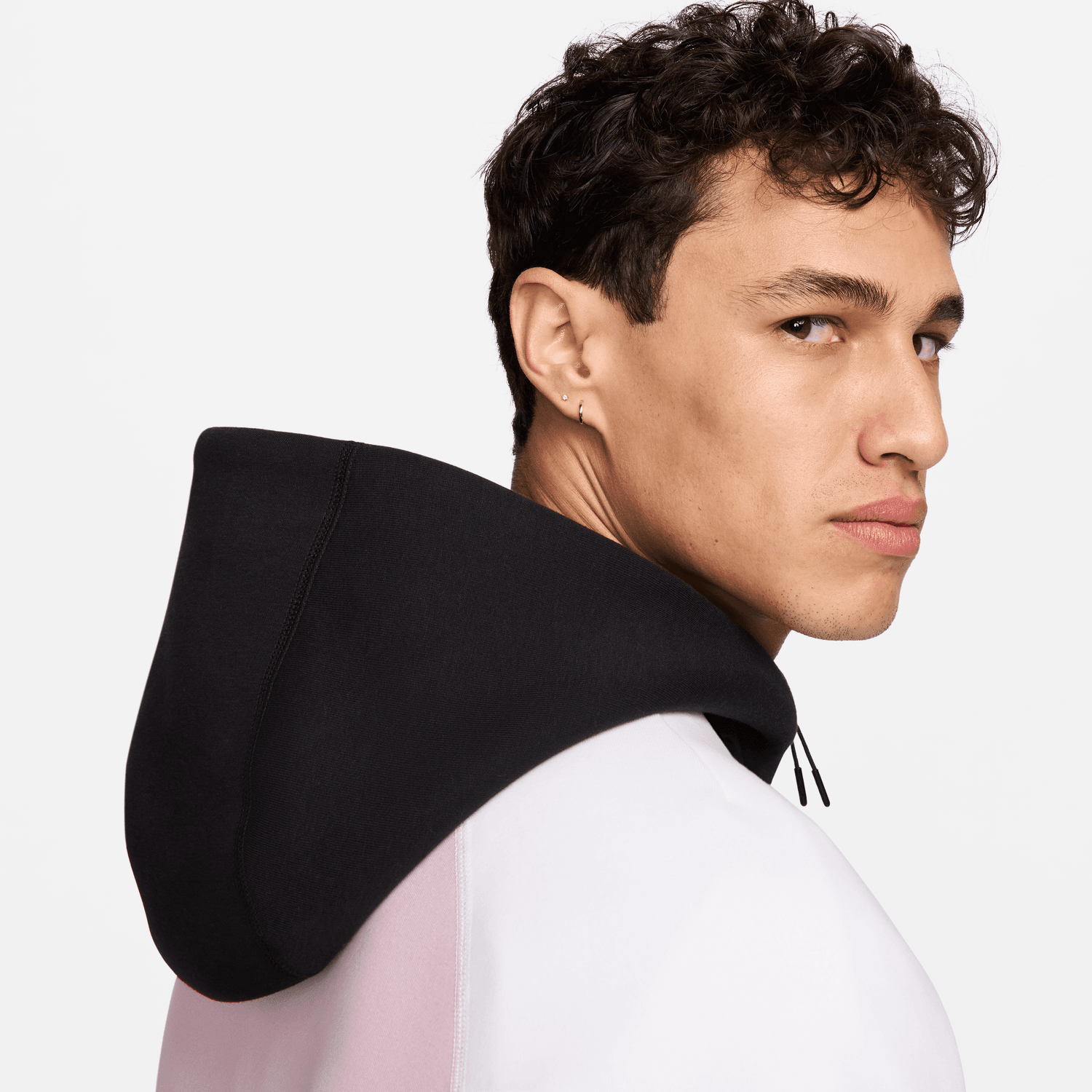 FootKorner TestingSweat Nike Tech Fleece Windrunner - Rose/Noir/Blanc