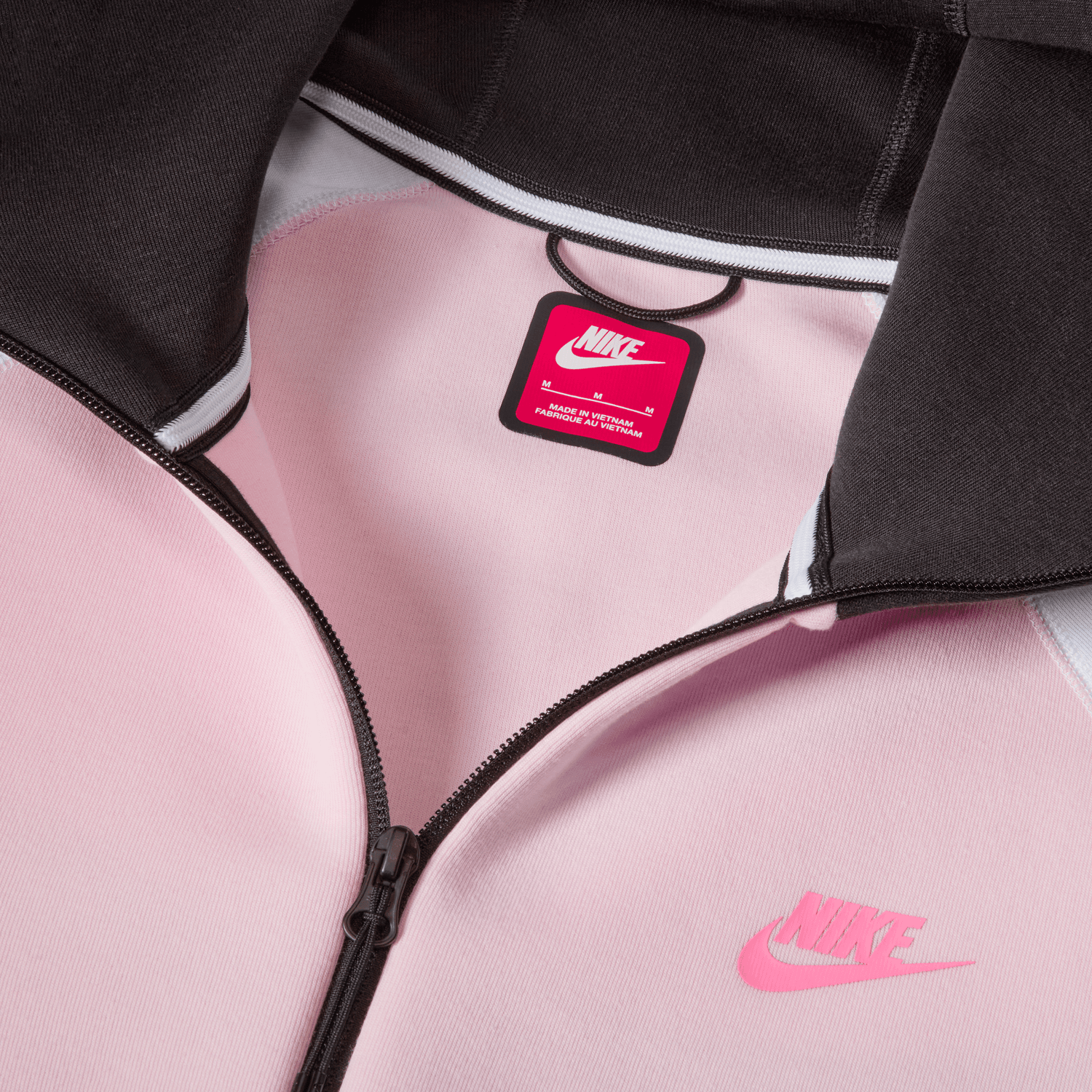 FootKorner TestingSweat Nike Tech Fleece Windrunner - Rose/Noir/Blanc