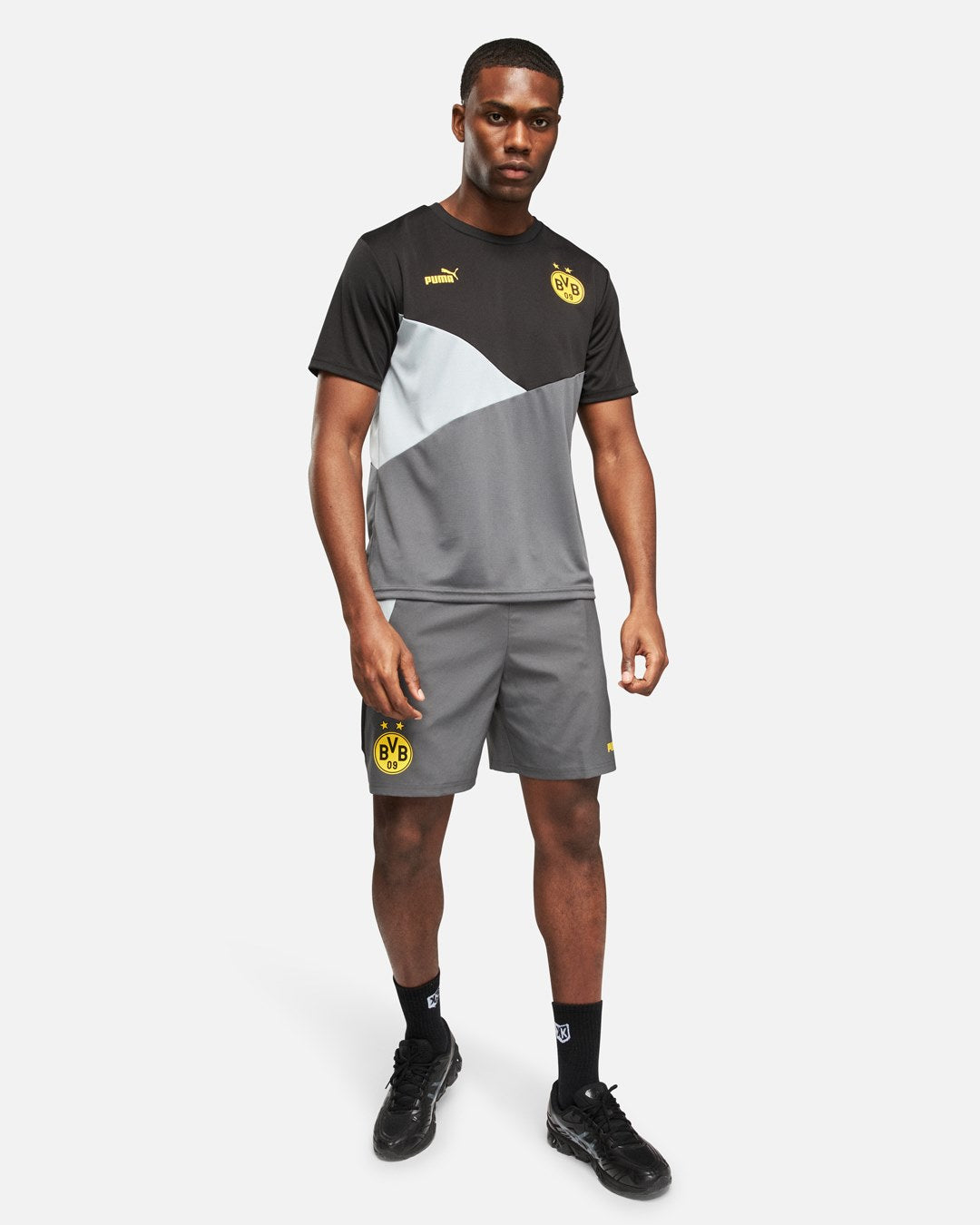 FootKorner TestingT-shirt Dortmund  - Noir/Gris