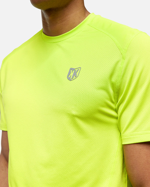 T-shirt FK Performance  Record - Jaune Fluo - FootKorner Testing