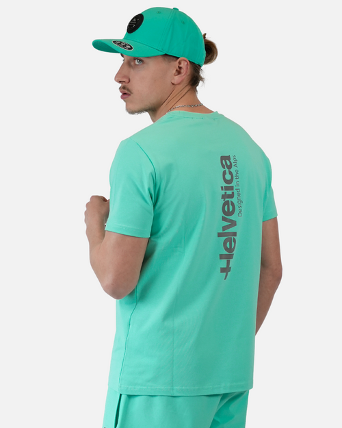 T-shirt Helvetica Quintana - Vert - FootKorner Testing